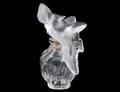 LALIQUE DOUBLE DOVE CRYSTAL PARFUME BOTTLE