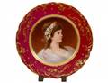 VIENNA PORCELAIN PORTRAIT PLATE