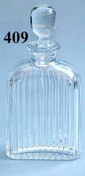 409 Atlantis Cut Crystal Ribbed Decanter With Stopper