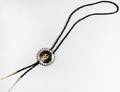ZUNI STERLING SILVER INLAY BOLO TIE