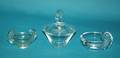 347 GROUP OF 3 STEUBEN CRYSTAL TABLE ARTICLES