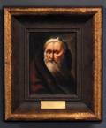 259 ANTIQUE OIL ON PANEL PAINTING OF A JEWISH SCHOLAR