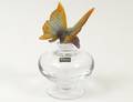 DAUM CLEAR CRYSTAL AND AMBER PATE DE VERRE PERFUME