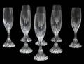 SET OF EIGHT BACCARAT CRYSTAL TULIP CHAMPAGNES