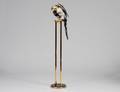 BRASS AND ENAMEL PARROT