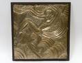 ART NOUVEAU STYLE GILT BRONZE BAS RELIEF