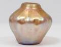 LC TIFFANY GOLD FAVRILE GLASS VASE