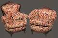 455 Two 2 Vintage Carved Wood Chairs