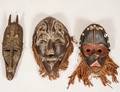 GROUP OF THREE AFRICAN TRIBAL MASKS