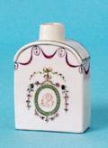 11 FAMILLE ROSE EXPORT PORCELAIN TEA CADDY