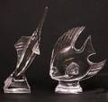 431 J G Durand Signed Crystal Swordfish Sculpture