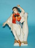 6 HEREND PORC FIGURE OF A DANCING PEASANT