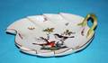 4 HEREND PORCELAIN LEAF SHAPED DISH