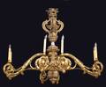 1044 LOUIS XV STYLE GILTWOOD 8 LIGHT CHANDELIER