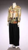 STEVEN TYLER SILK SHIRT AND YAMAMOTO PANTS