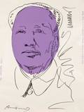 ANDY WARHOL American 1928  1987 MAO WHITE  PURPLEII125A 1974