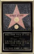RINGO STARR WALK OF FAME PLAQUE
