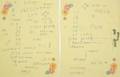 ELVIS PRESLEY HANDWRITTEN NUMEROLOGY NOTES 