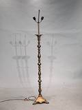305 Vintage Brass Standing Floor Lamp with Foot Switch