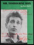 BOB DYLAN SIGNED MR TAMBOURINE MAN MUSIC