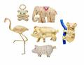BARBARA BACH ASSORTED GROUP OF ANIMAL PINS
