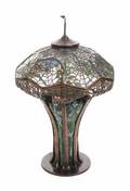 WA CHANDLER LEADED GLASS TABLE LAMP