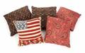 GROUP OF FIVE ASSORTED PILLOWS