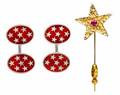 RINGO STARR PIN AND CUFFLINKS