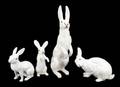 GROUP OF ANTIQUE CERAMIC RABBITS