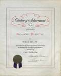 RINGO STARR BMI CERTIFICATE