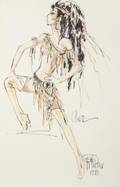 CHER COSTUME DESIGN SKETCH BY BOB MACKIE