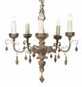 SID CAESAR SPANISH COLONIAL CHANDELIER