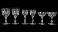 SID CAESAR SET OF HANDBLOWN CRYSTAL STEMWARE