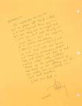 JOHNNY DEPP HANDWRITTEN LETTER TO DARLENE CATES