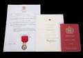NORWEGIAN ROYAL MEDAL AND EPHEMERA