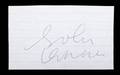 JOHN LENNON SIGNED CUT SHEET