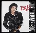 MICHAEL JACKSON SIGNED BAD ALBUM