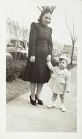 FRANK ZAPPA CHILDHOOD PHOTOGRAPH WITH HIS AUNT