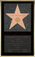 DAVY JONES MONKEES WALK OF FAME PLAQUE