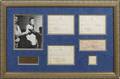 ELVIS PRESLEY 1956 HOTEL RECEIPT DISPLAY 