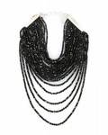 LONI ANDERSON MULTISTRANDED JET NECKLACE
