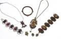 A GROUP OF ASIAN COSTUME JEWELRY