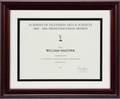 ACADEMY OF TELEVISION ARTS AND SCIENCES NOMINATION CERTIFICATE
