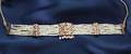 CHER PEARL AND MULTICOLORED PRECIOUS STONE CHOKER