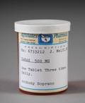 SOPRANOS PROP XANAX BOTTLE