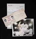 FLOYD PATTERSON SIGNED PHOTOGRAPH AND LETTER