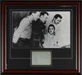ELVIS PRESLEY JOHNNY CASH AND CARL PERKINS SIGNED CUT SHEET