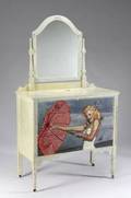 A CUSTOM HANDPAINTED MARILYN MONROE VANITY