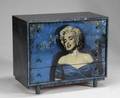 A CUSTOM HANDPAINTED MARILYN MONROE LOW DRESSER