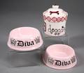SUGAR PIES CERAMIC FOOD AND WATER BOWLS